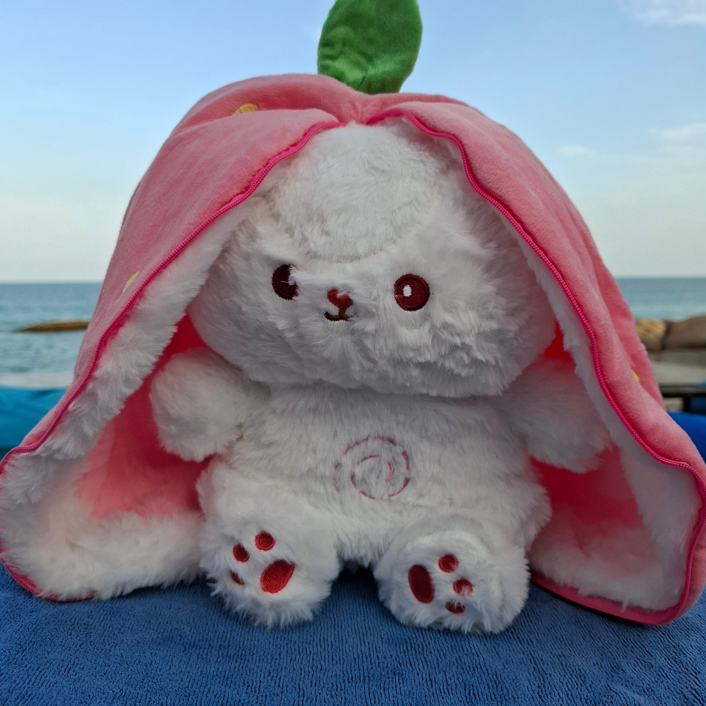 Breathing Bunny Plush (carrot and strawberry)