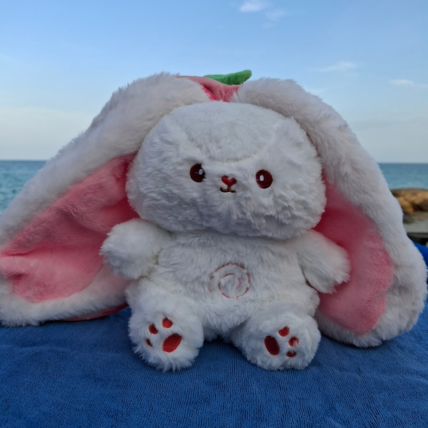 Breathing Bunny Plush (carrot and strawberry)