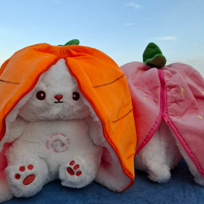 Breathing Bunny Plush (carrot and strawberry)