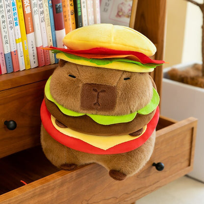 Funny Capybara Hamburger Plush