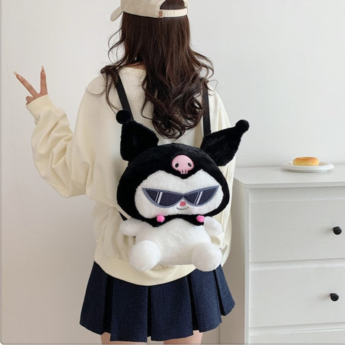 Funky Kuromi Plush Backpack