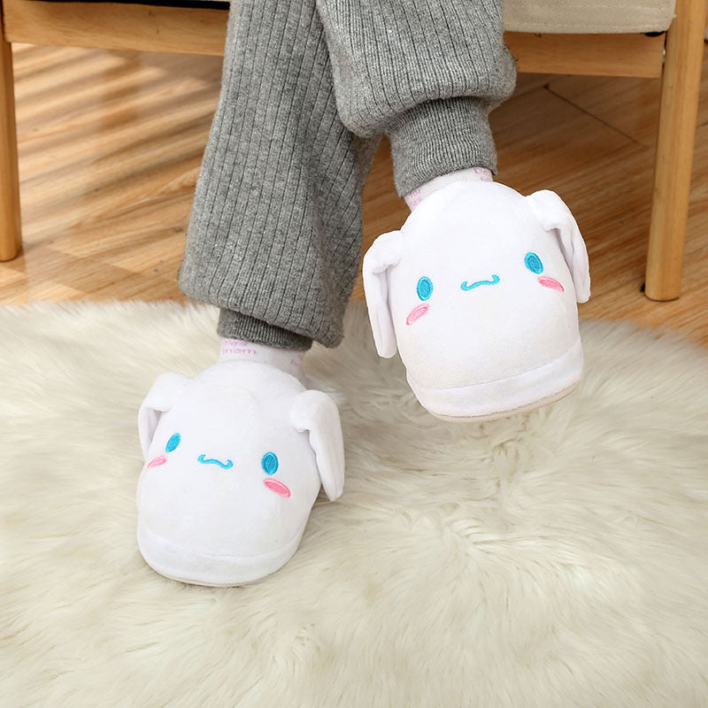 Cinnamoroll Plush Slippers with Moving Ears