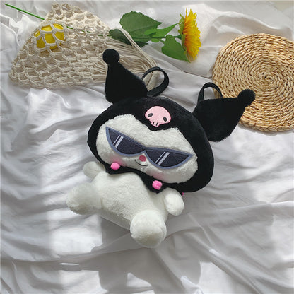 Funky Kuromi Plush Backpack