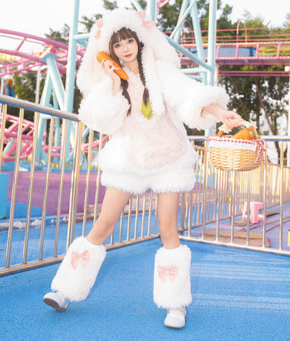 Fluffy Bunny Suit For Kids and Adults