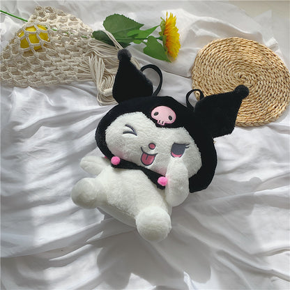 Funky Kuromi Plush Backpack