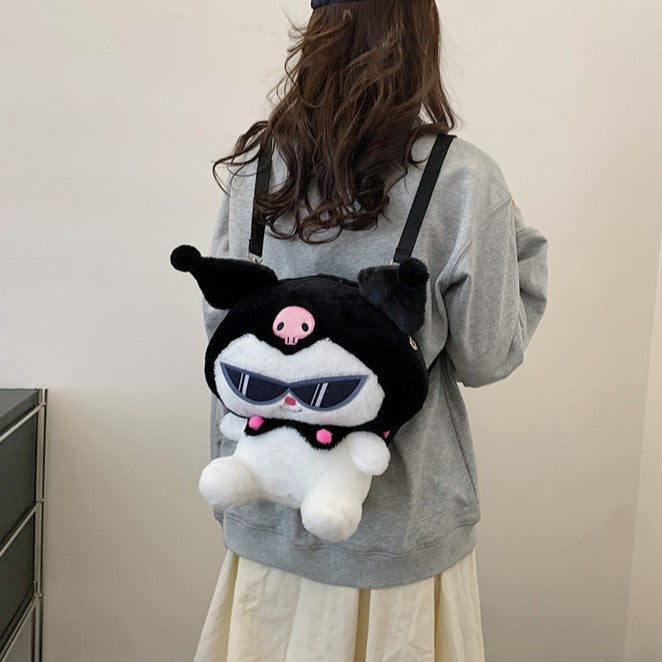 Funky Kuromi Plush Backpack