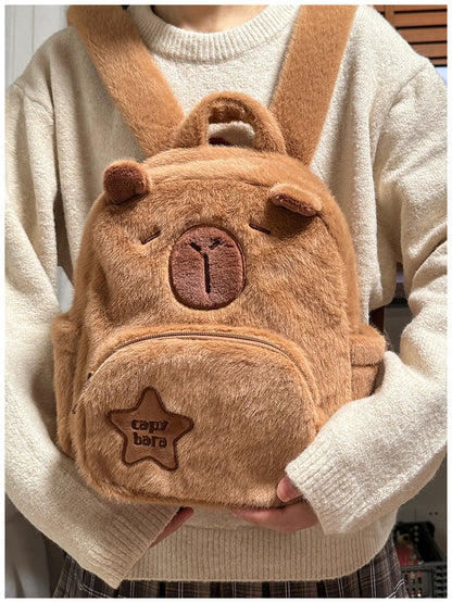 Fuzzy Capybara Backpack