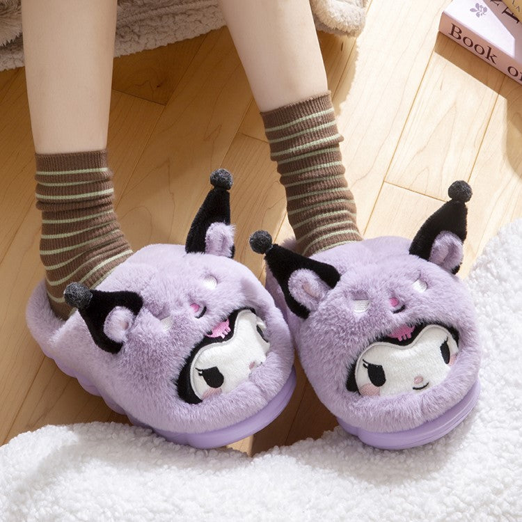 Kawaii Purple Kuromi Slippers