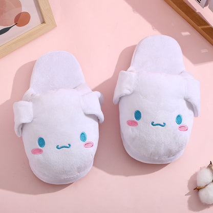 Cinnamoroll Plush Slippers with Moving Ears