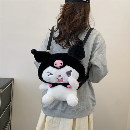 Funky Kuromi Plush Backpack