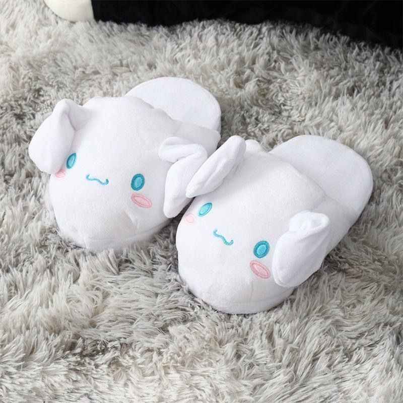 Cinnamoroll Plush Slippers with Moving Ears