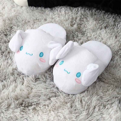 Cinnamoroll Plush Slippers with Moving Ears