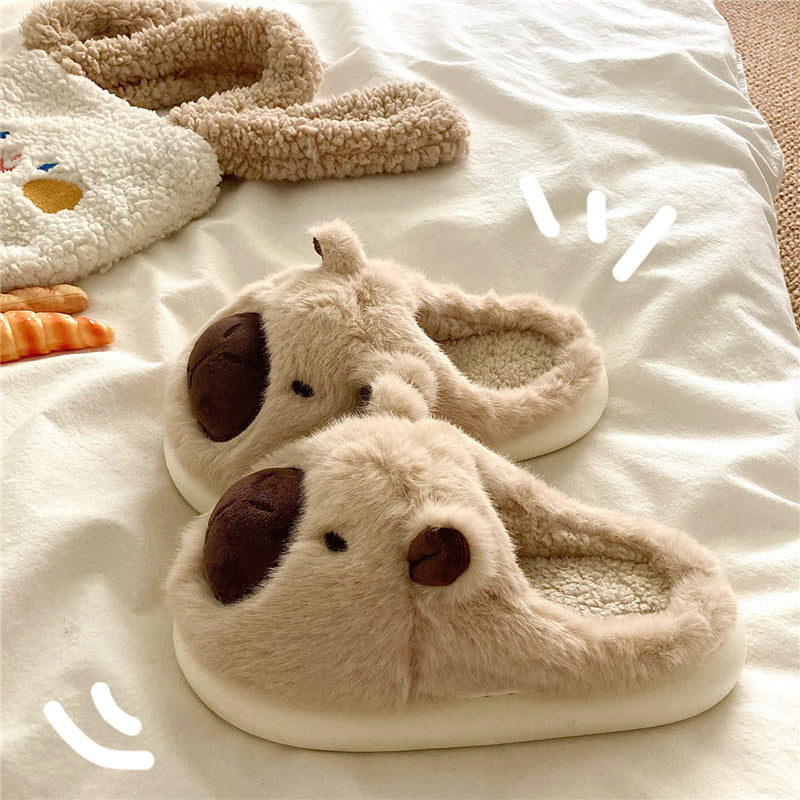 Kawaii Capybara Plush Slippers