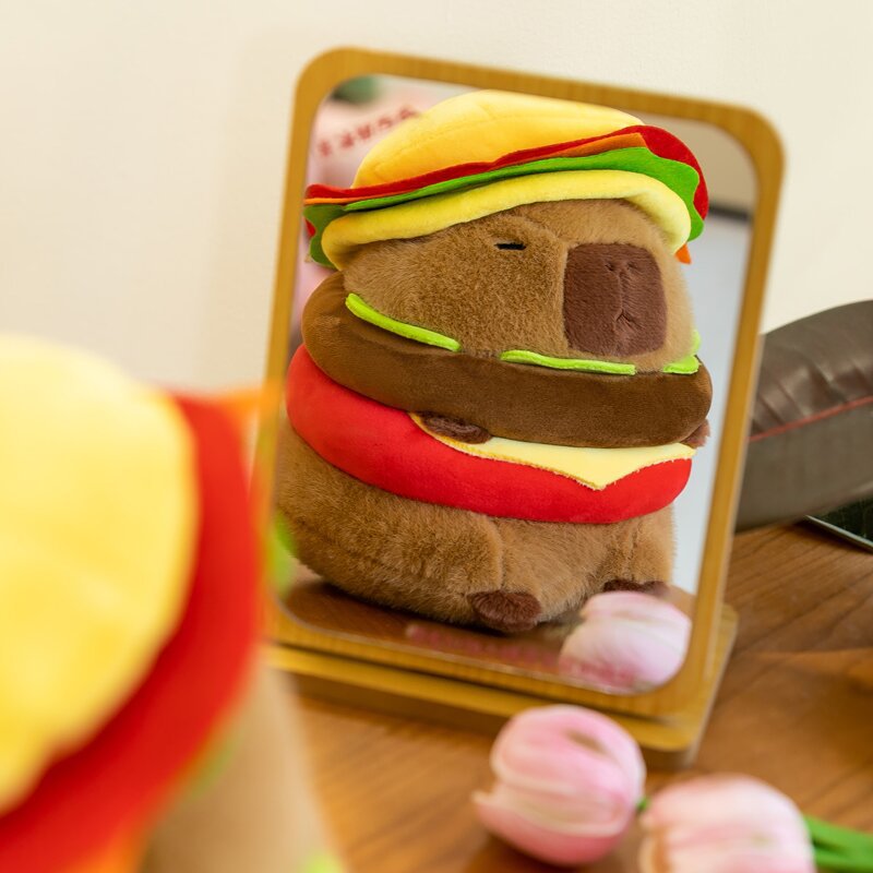 Funny Capybara Hamburger Plush