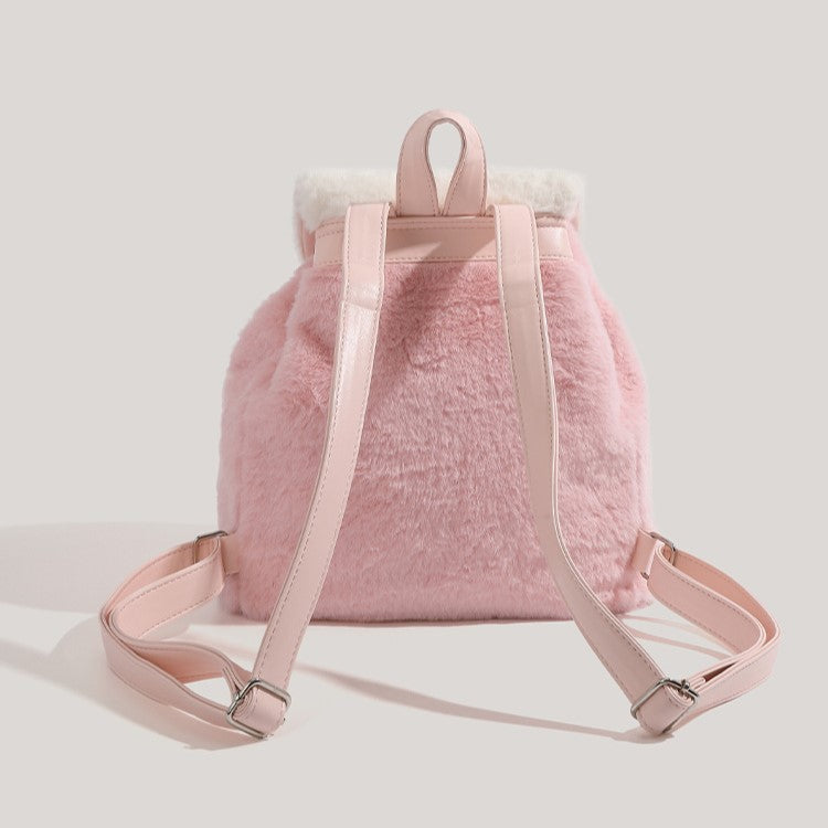 Drawstring My Melody Plush Backpack