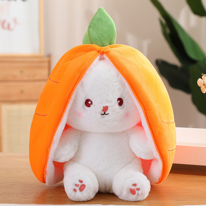 Reversible Bunny Plush carrot and strawberry Big Squishies