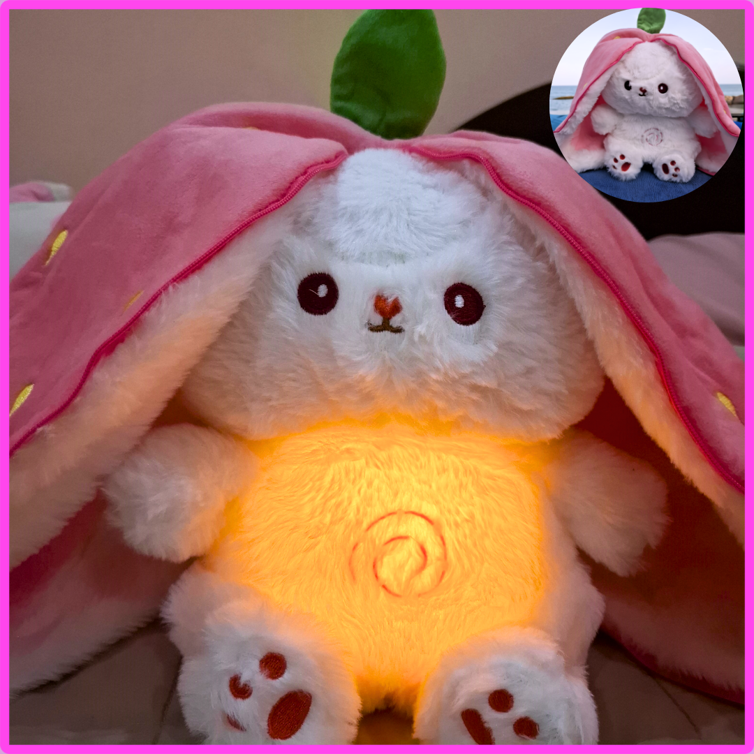 Breathing Bunny Plush (carrot and strawberry)