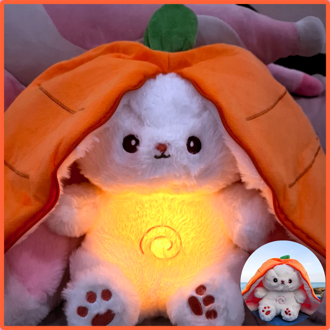 Breathing Bunny Plush (carrot and strawberry)