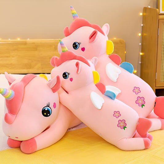 flower pink unicorn plushie