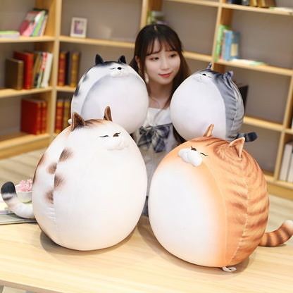 Kawaii Chubby Round Cat Plush Toy