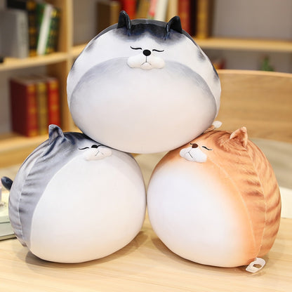 Kawaii Chubby Round Cat Plush Toy