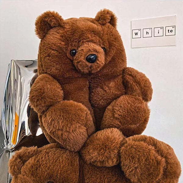 Brown bear plush on sale