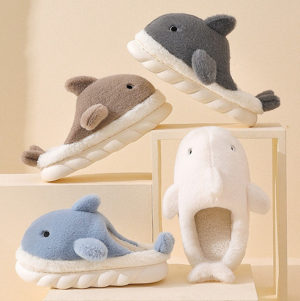 Cute Shark Plush Slippers – Big Squishies