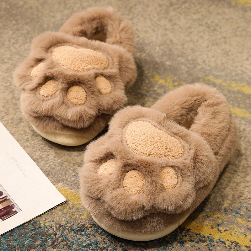 Big furry sales slippers