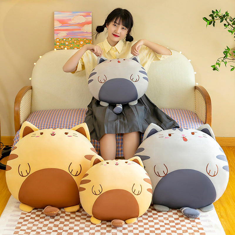 Cookie Cat Round Plush Cushion Big Squishies