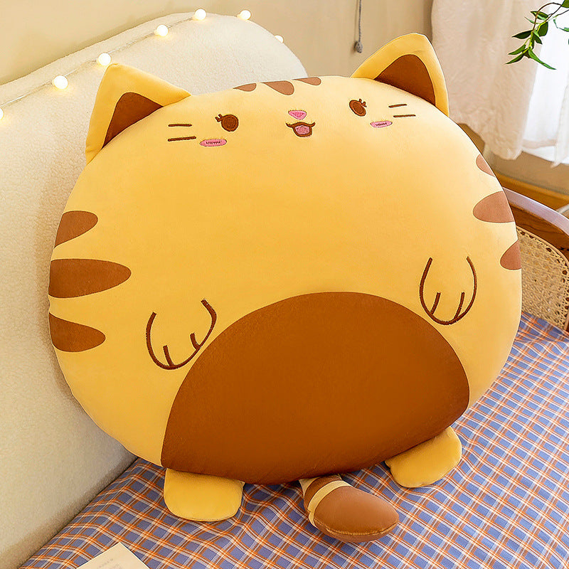 Cat best sale plush cushion